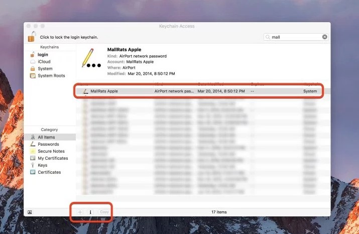 Password Wifi di Mac