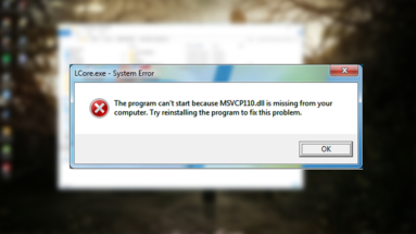 Memperbaiki Msvcp110 dll Missing Windows