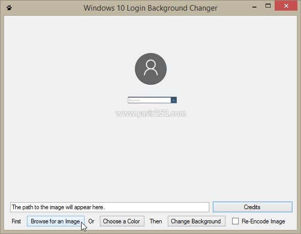 Merubah Background Login Screen Windows 10