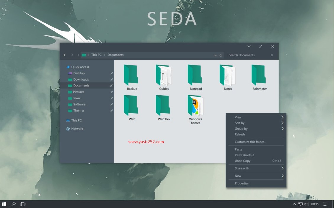 Cara Merubah Tema Windows 10 Seda Theme