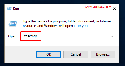 Cara Memunculkan Task Manager Dengan Run