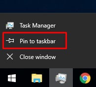 Pin Task Manager ke Taskbar Windows