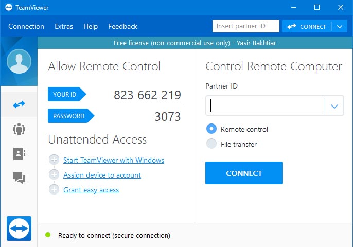 Aplikasi teamviewer adalah software untuk remote pc jarak jauh