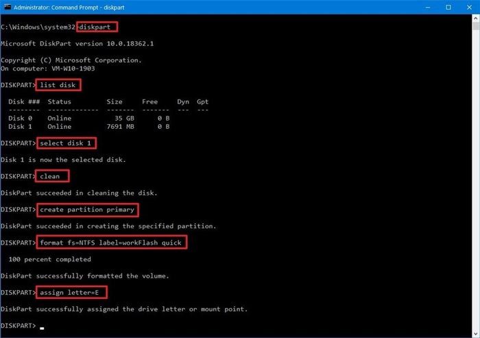 Cara Format Flashdisk CMD Diskpart