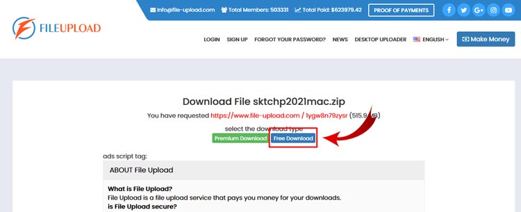 Download Via File Upload