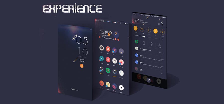 Tema xiaomi keren experience dark