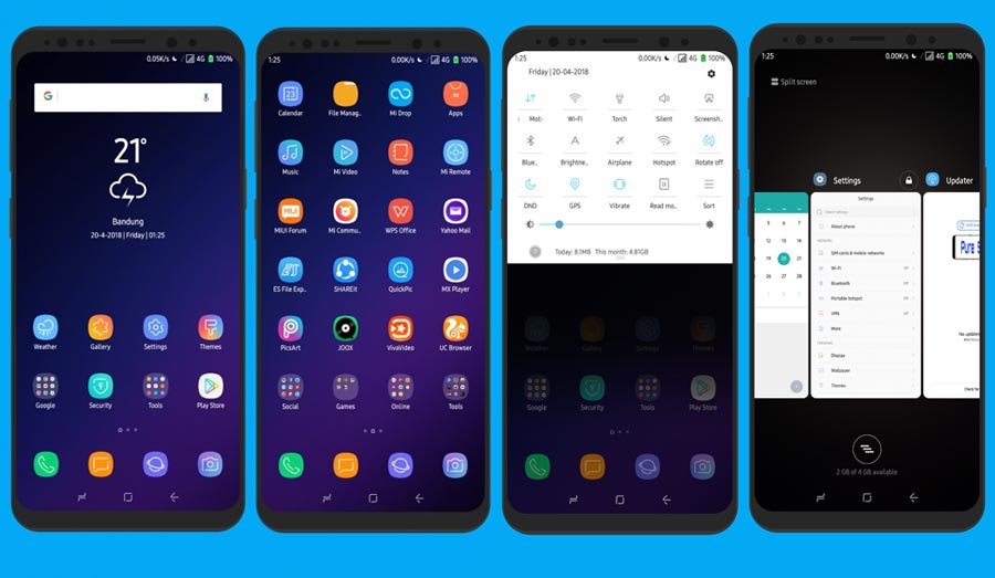 Theme MIUI pure samsung s9