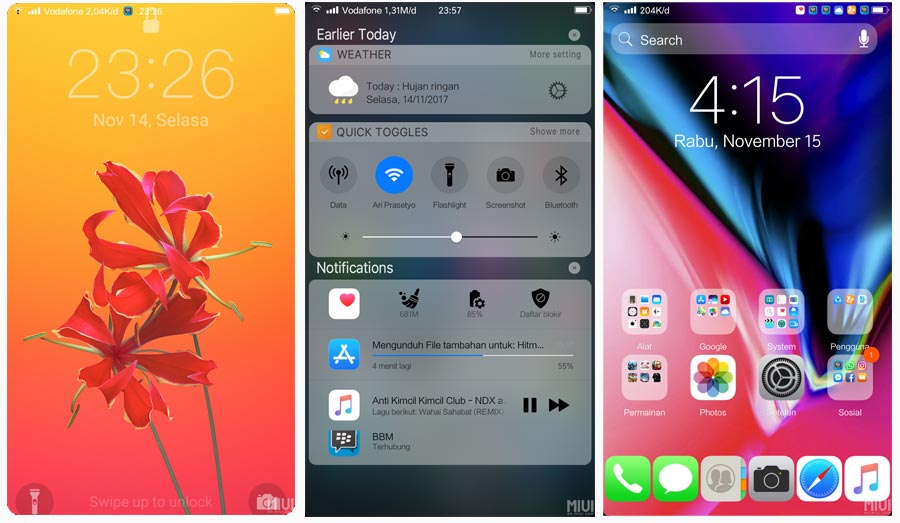 Theme xiaomi real ios