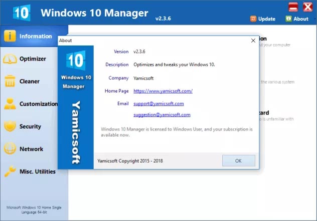 Windows 10 Manager Portable