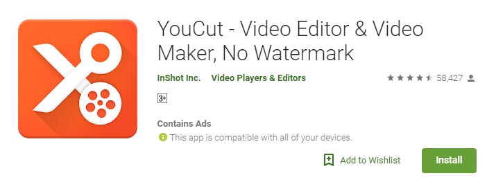 You Cut Video Editor salah satu aplikasi video editting terbaik di android