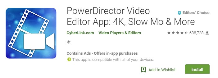 Power Director Aplikasi Edit Video Untuk Android Gratis