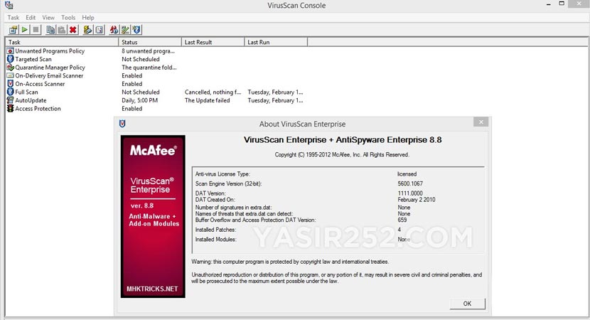 Download Antivirus MCAfee Gratis Full Key