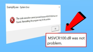 Cara Memperbaiki MSVCR100 DLL error windows 10