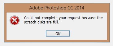 Mengatasi photoshop scratch disk are full