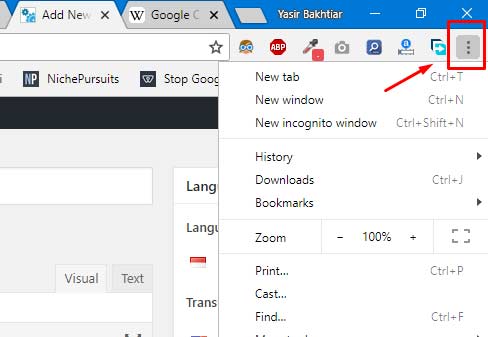 Cara Mengupdate Google Chrome Terbaru