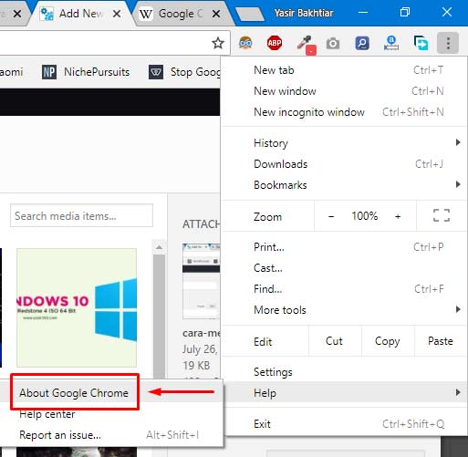 Cara Update Chrome di PC