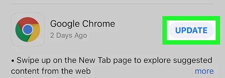 Mengupdate Chrome di iPhone iPad iPod iOS