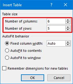 cara membuat tabel di microsoft word 2013