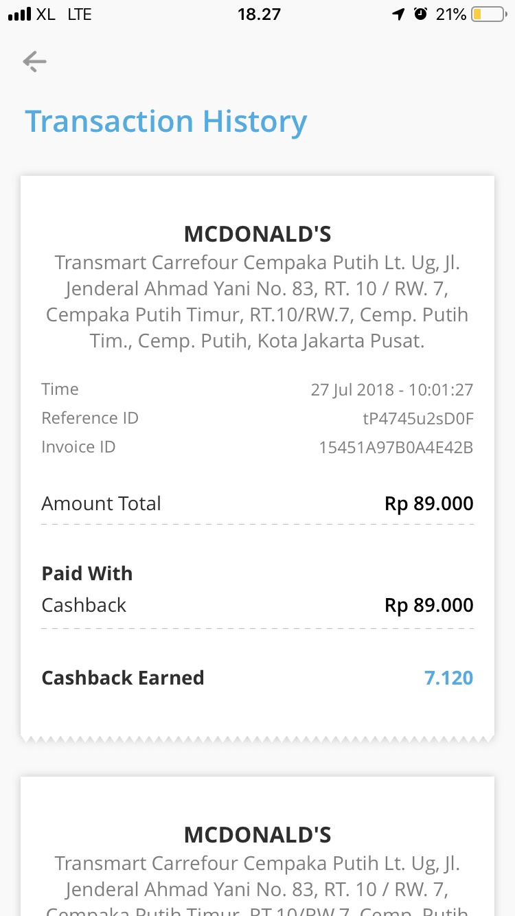 Promo mcd cashbac