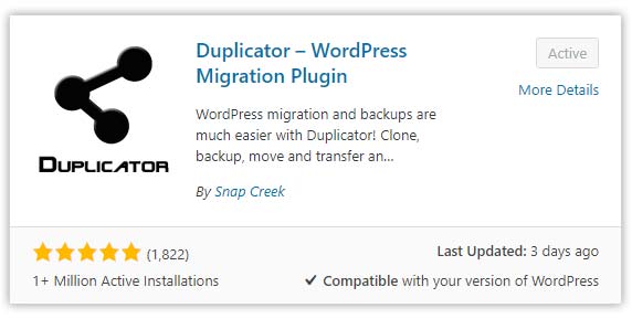 Plugin Duplicator Untuk Backup WordPress