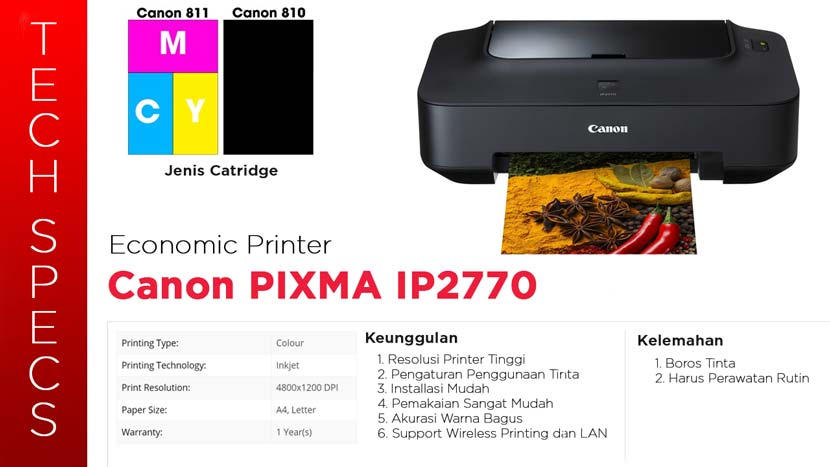 Spesifikasi Printer Canon Pixma IP2770