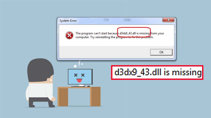Cara Memperbaiki D3DX9_43 dll Missing Windows