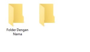 cara membuat file tanpa nama folder