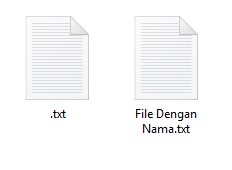 cara membuat file tanpa nama dokumen