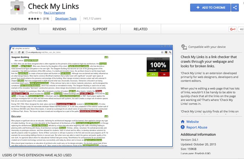 Check My Link SEO Extension Chrome