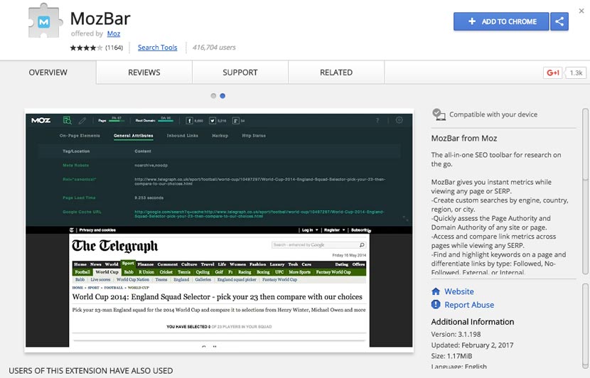 Mozbar Seo Extension Chrome Terbaik