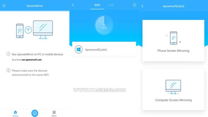 Apowermirror cara install wifi wireless