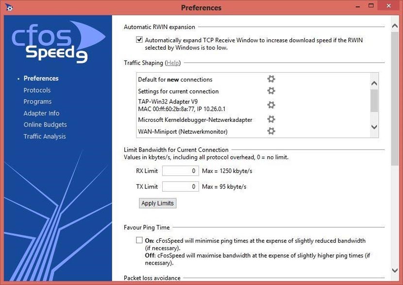 CfosSpeed Full Version Gratis PC