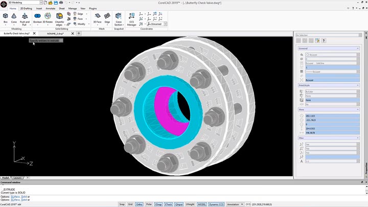 Fitur Software CorelCAD 2019 terbaru