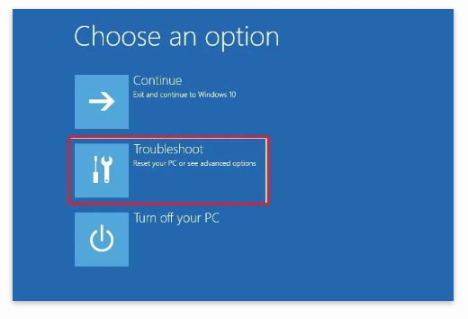 Restore Data Windows Troubleshoot