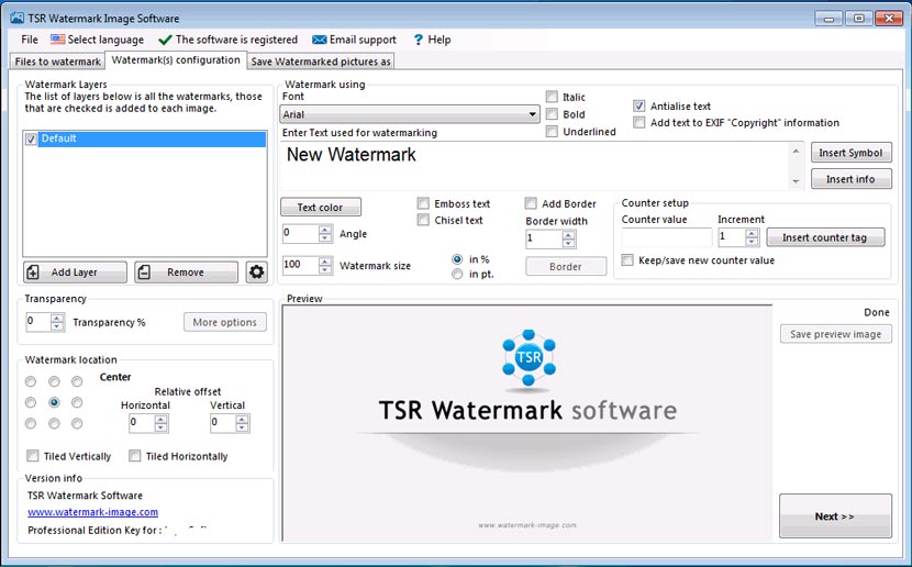 TSR Watermark Image Pro Full Version