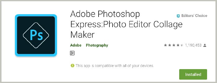 Photoshop Express Aplikasi Edit Foto Terbaik Android