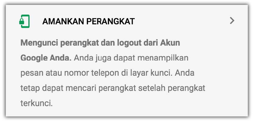 Amankan Perangkat