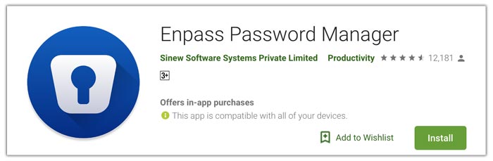 Enpass password manager