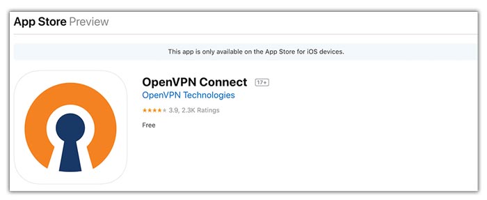 Memasang OpenVPS pada iOS