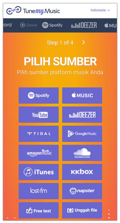 cara memilih layanan streaming tune my music