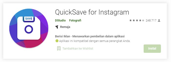 Cara Menyimpan Video Instagram di Android