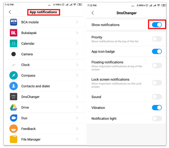 Mematikan Notifikasi Aplikasi Android Smartphone