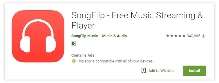 Songflip Free Music Streaming Android