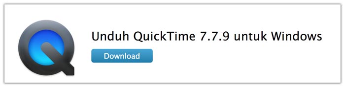 Download software QuickTime Player