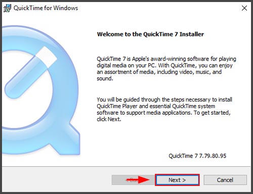 Installer QuickTime Player