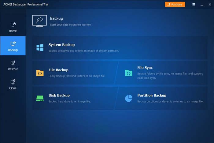 AOMEI Backupper Full Backup Restore Windows Software