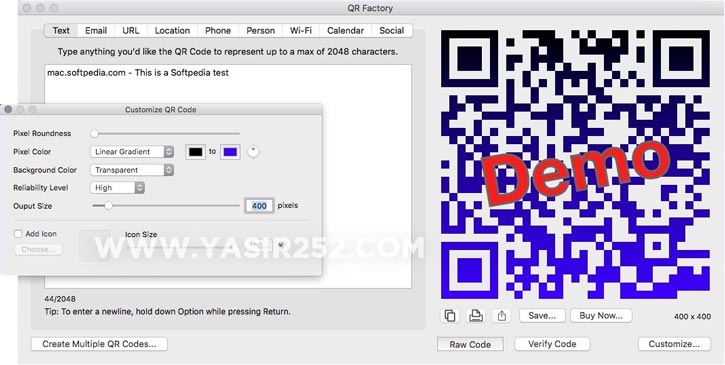 QR Factory Mac Code Creator Full Crack