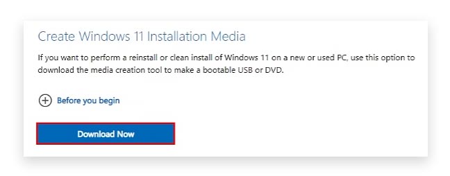 Create Windows 11 Installation Media