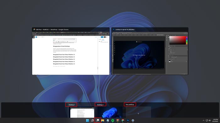 Cara Membuat Virtual Desktop Windows 11