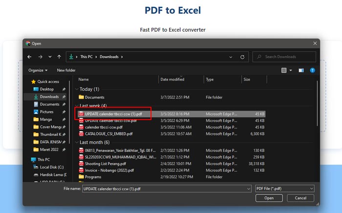 Cara Mengubah PDF Menjadi Excel